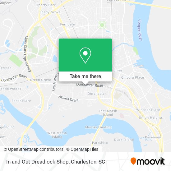 Mapa de In and Out Dreadlock Shop