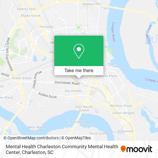 Mental Health Charleston Community Mental Health Center map