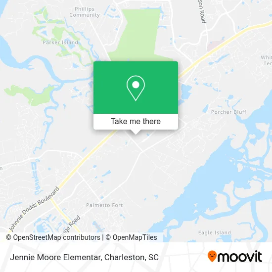 Jennie Moore Elementar map