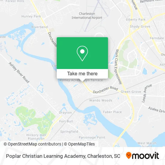 Poplar Christian Learning Academy map
