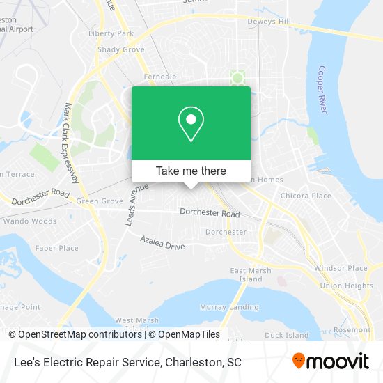 Lee's Electric Repair Service map
