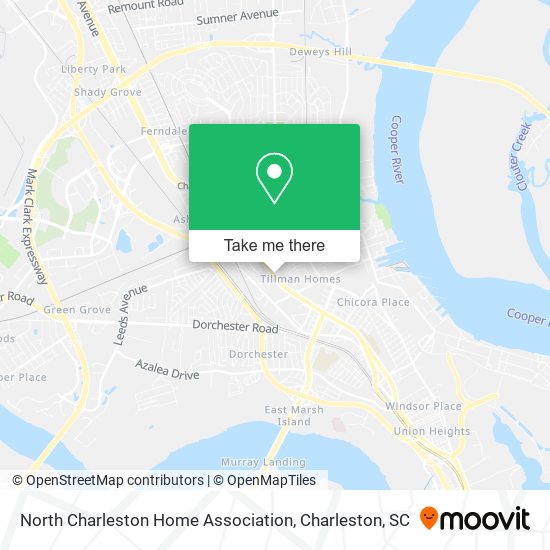 North Charleston Home Association map