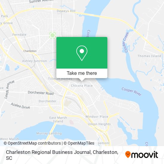 Mapa de Charleston Regional Business Journal