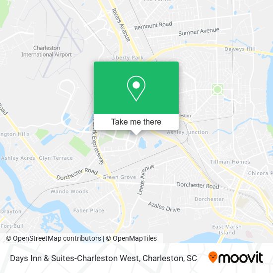 Days Inn & Suites-Charleston West map