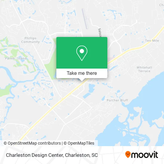 Charleston Design Center map