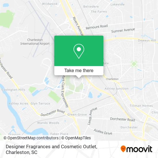 Designer Fragrances and Cosmetic Outlet map