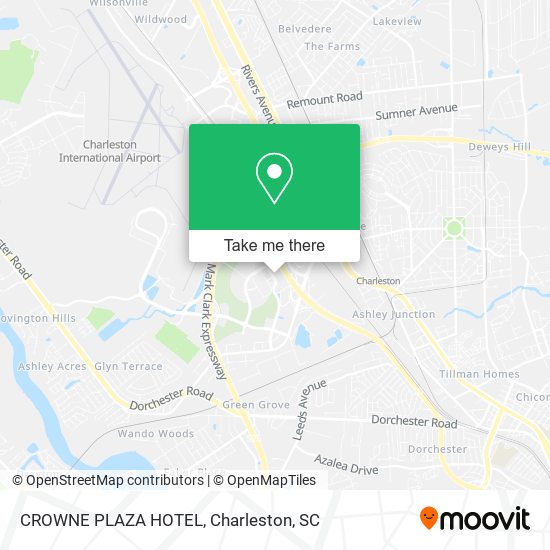 CROWNE PLAZA HOTEL map