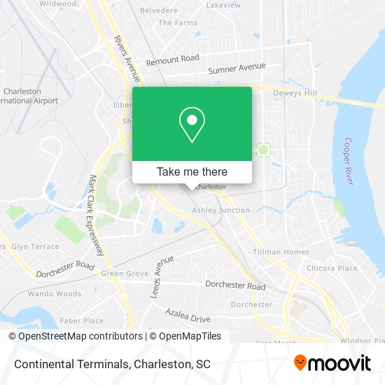 Continental Terminals map