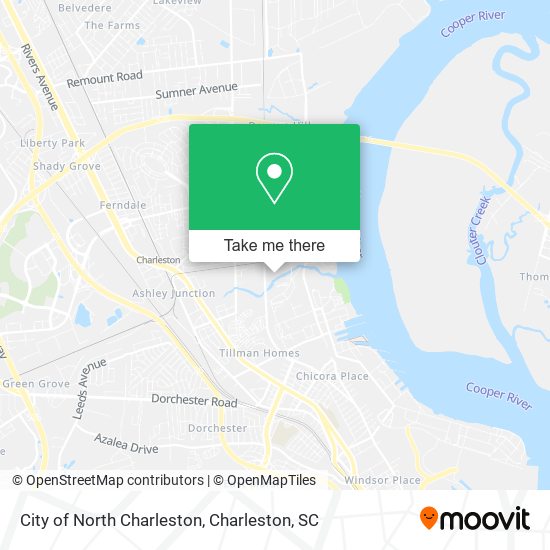 Mapa de City of North Charleston