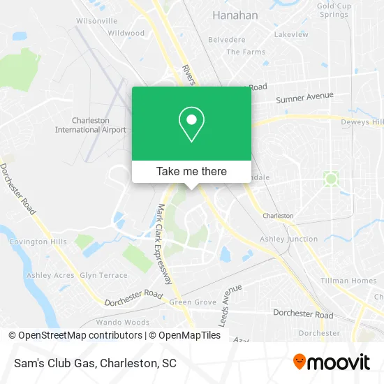 Sam's Club Gas map
