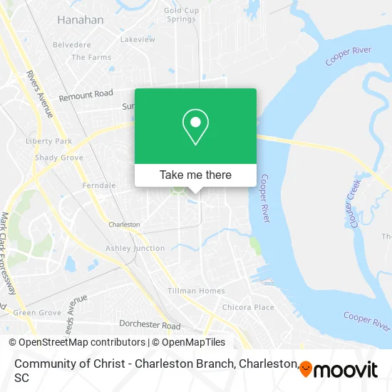 Community of Christ - Charleston Branch map