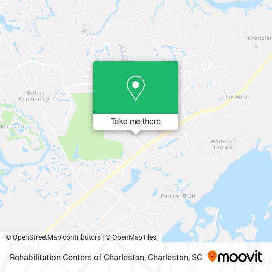 Rehabilitation Centers of Charleston map