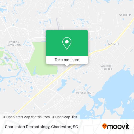 Mapa de Charleston Dermatology