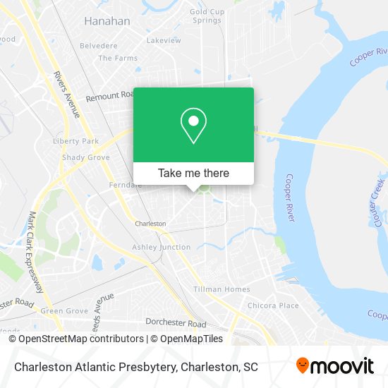 Mapa de Charleston Atlantic Presbytery