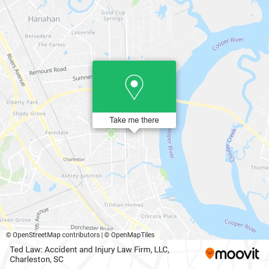 Mapa de Ted Law: Accident and Injury Law Firm, LLC