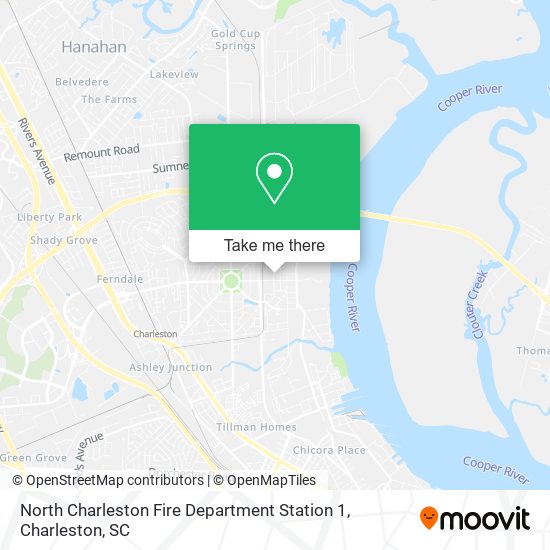 North Charleston Fire Department Station 1 map