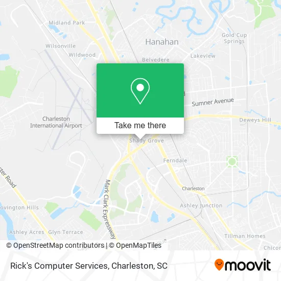 Rick's Computer Services map