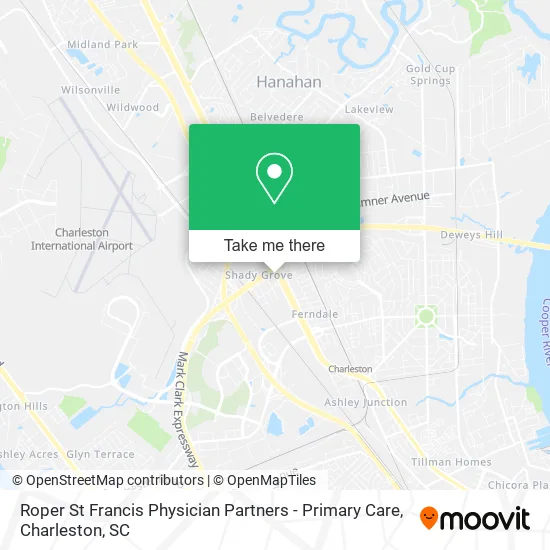 Roper St Francis Physician Partners - Primary Care map