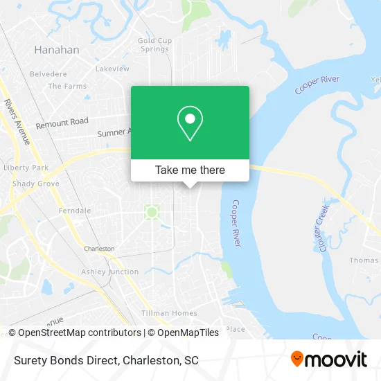 Mapa de Surety Bonds Direct