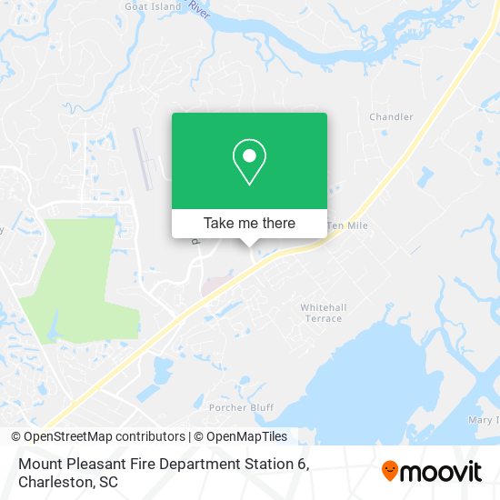 Mount Pleasant Fire Department Station 6 map