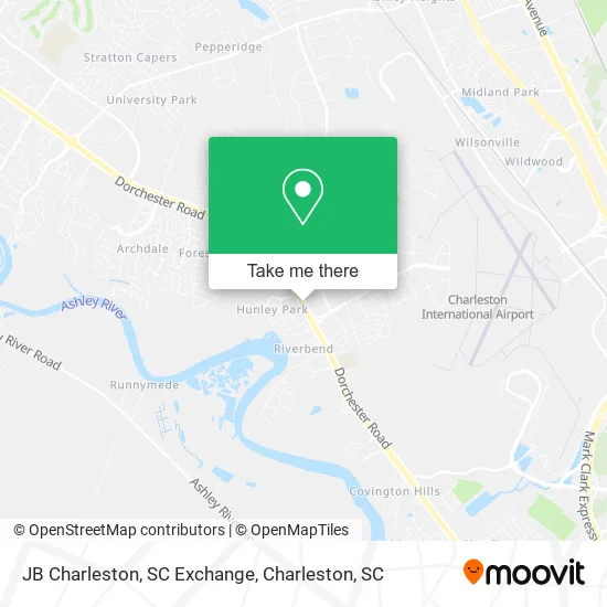 JB Charleston, SC Exchange map