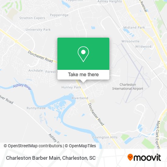 Mapa de Charleston Barber Main