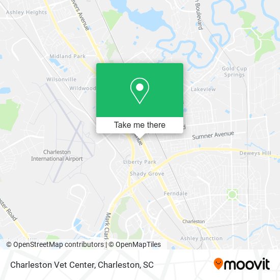 Charleston Vet Center map