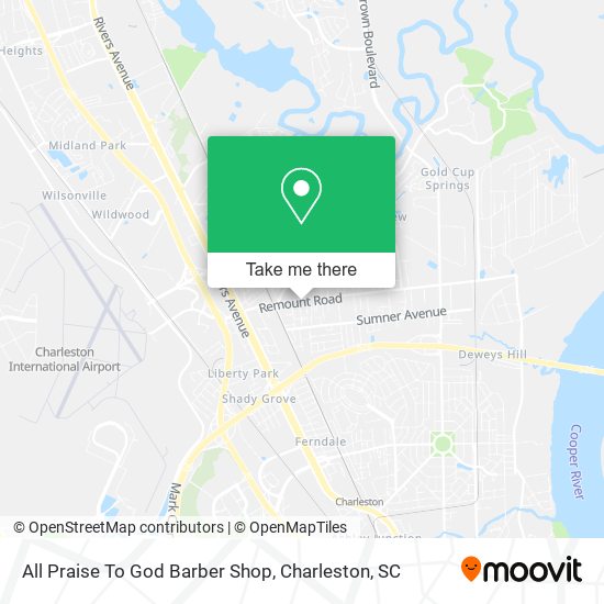 Mapa de All Praise To God Barber Shop