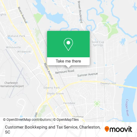 Customer Bookkeping and Tax Service map
