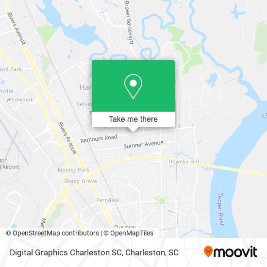 Mapa de Digital Graphics Charleston SC