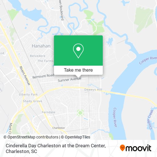 Mapa de Cinderella Day Charleston at the Dream Center