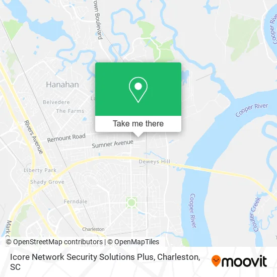 Icore Network Security Solutions Plus map