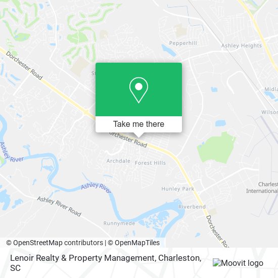 Mapa de Lenoir Realty & Property Management
