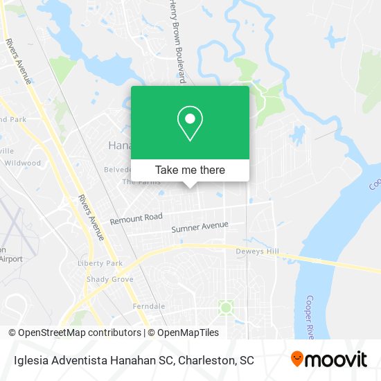 Iglesia Adventista Hanahan SC map