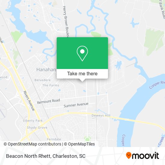 Beacon North Rhett map