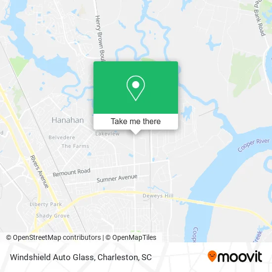 Mapa de Windshield Auto Glass