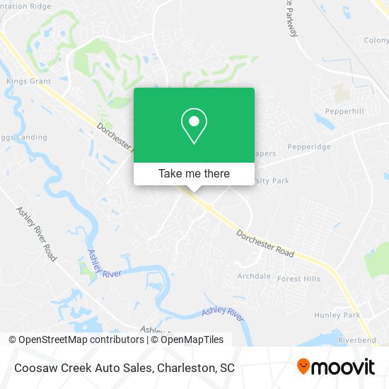 Mapa de Coosaw Creek Auto Sales