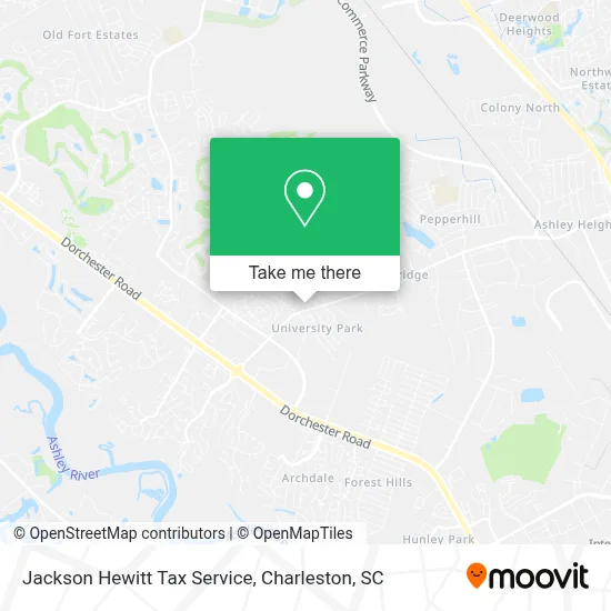 Jackson Hewitt Tax Service map