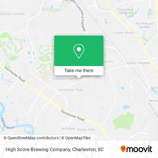 High Score Brewing Company map