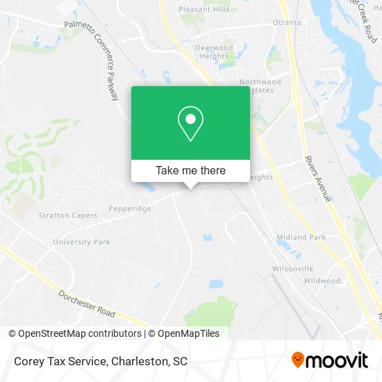 Corey Tax Service map