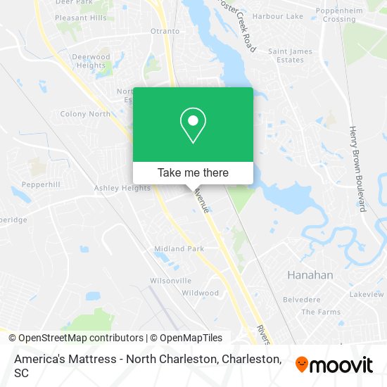 America's Mattress - North Charleston map