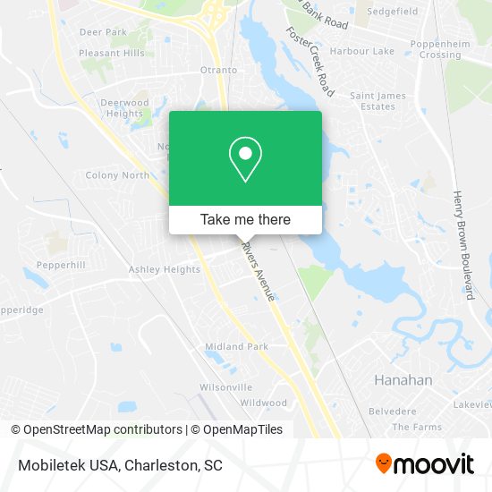 Mapa de Mobiletek USA