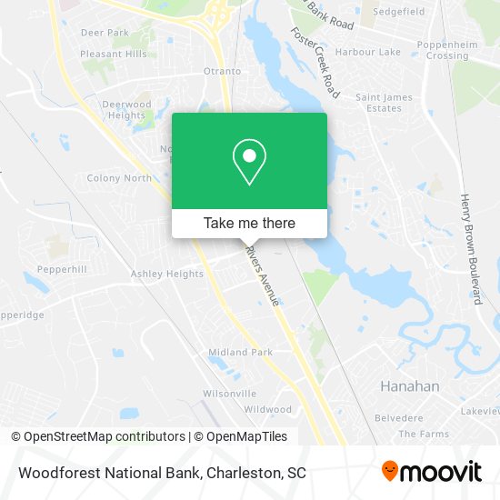 Woodforest National Bank map