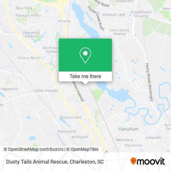 Dusty Tails Animal Rescue map