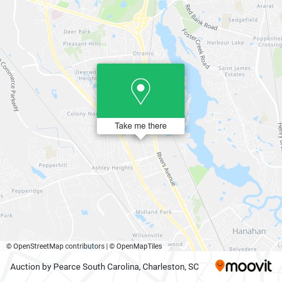 Auction by Pearce South Carolina map