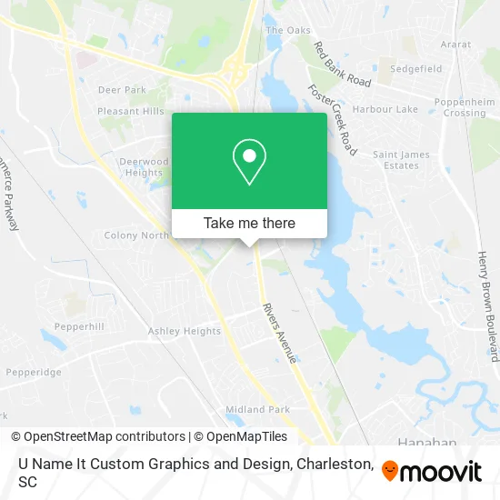 Mapa de U Name It Custom Graphics and Design