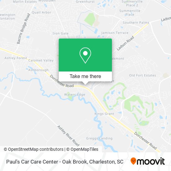 Mapa de Paul's Car Care Center - Oak Brook