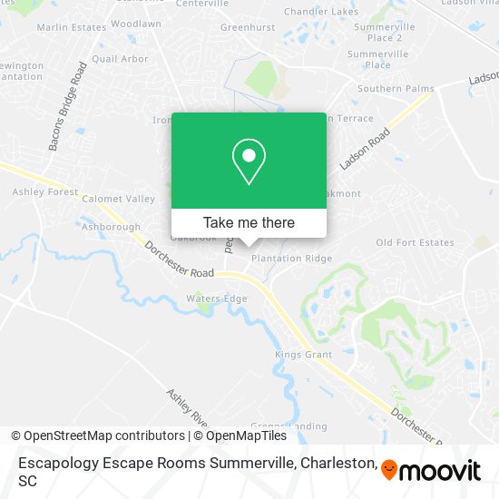 Escapology Escape Rooms Summerville map