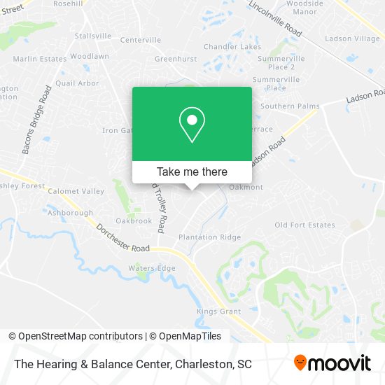 The Hearing & Balance Center map