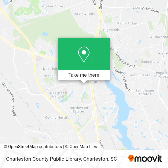 Charleston County Public Library map